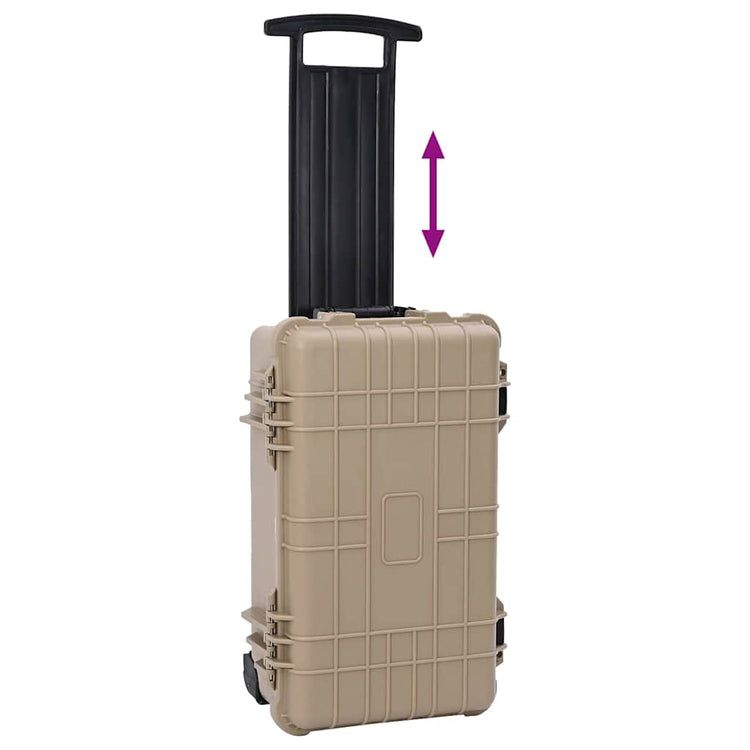 Vidaxx valise rigide sable 56 x 35 x 23 cm polypropylène et abs
