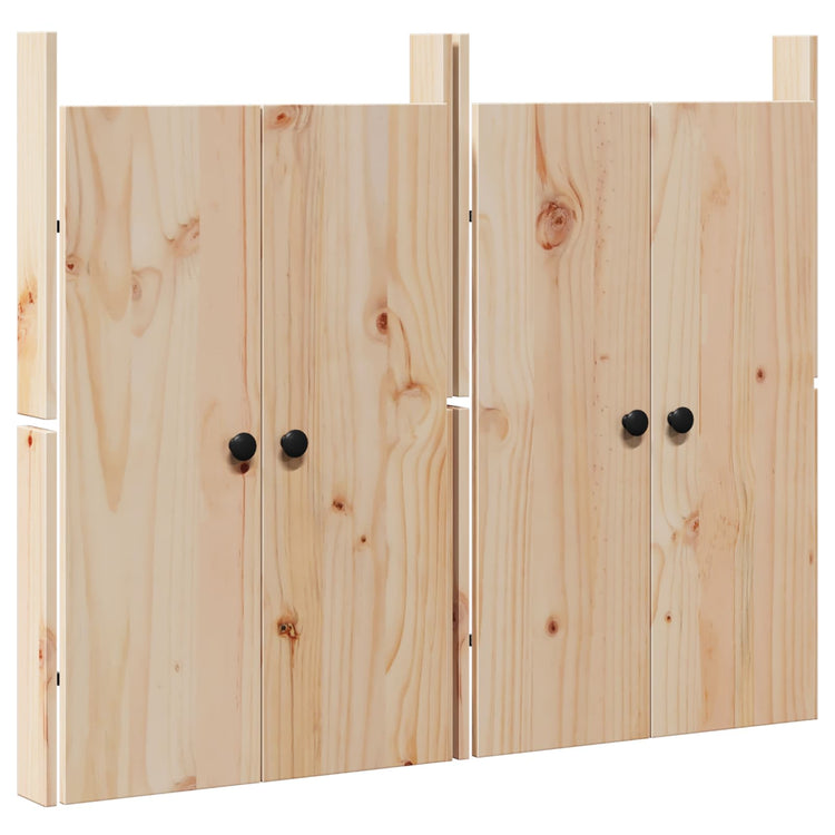 Vidaxxl porte de cuisine 2 pcs crème 50 x 9 x 82 cm bois de pin massif