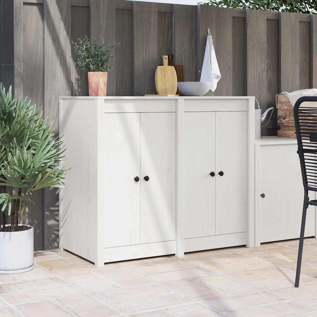 Vidaxx porte de cuisine 2 pcs blanc 50 x 9 x 82 cm bois de pin massif