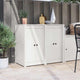 Vidaxx porte de cuisine 2 pcs blanc 50 x 9 x 82 cm bois de pin massif