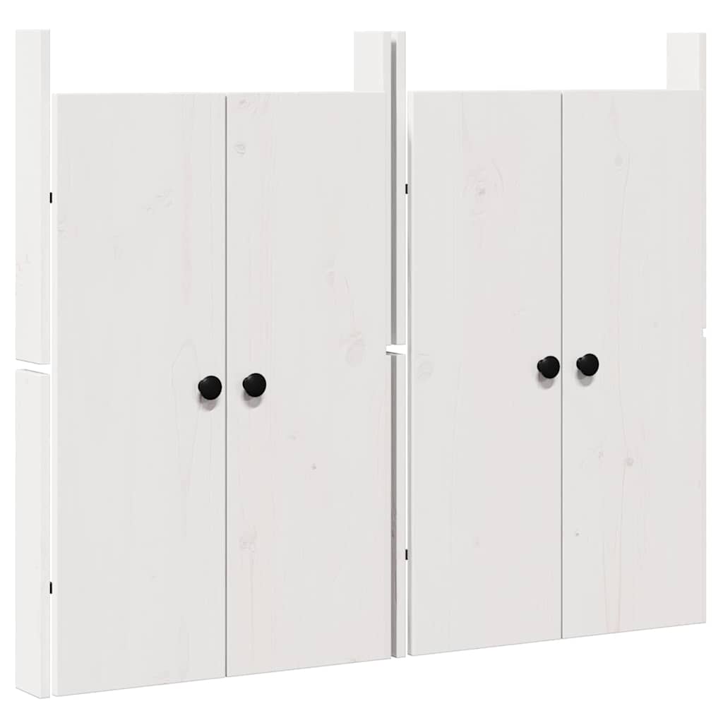 Vidaxx porte de cuisine 2 pcs blanc 50 x 9 x 82 cm bois de pin massif