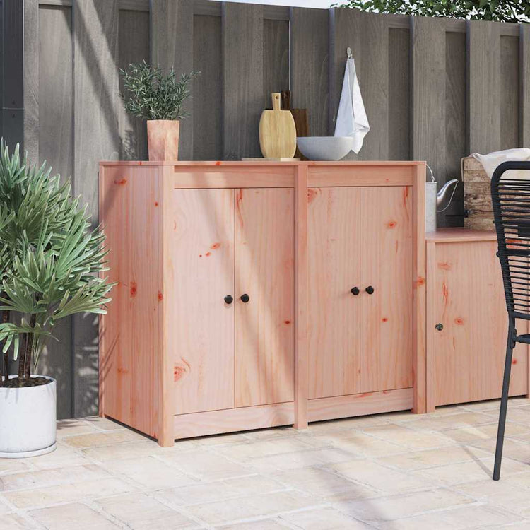 VidaXL porte de cuisine 2 pcs marron 50 x 9 x 82 cm sapin de Douglas massif