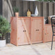 VidaXL porte de cuisine 2 pcs marron 50 x 9 x 82 cm sapin de Douglas massif