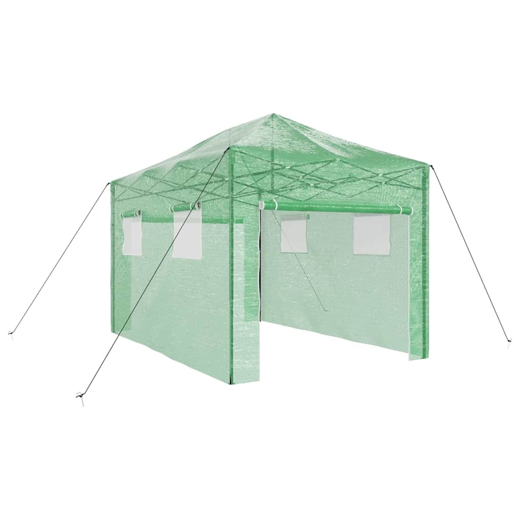 VidaXL serre avec cadre pop-up avec toit vert 280 x 410 x 315 cm fer