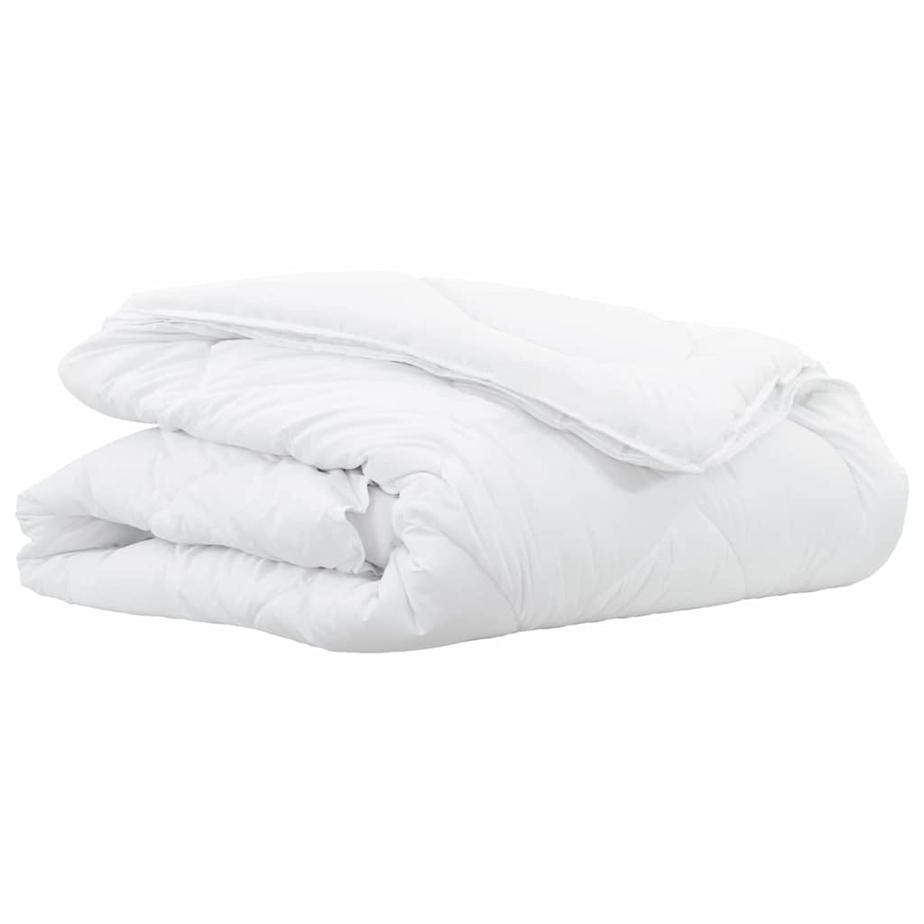 VidaXL couette 2 en 1 blanc 140 x 220 cm polyester