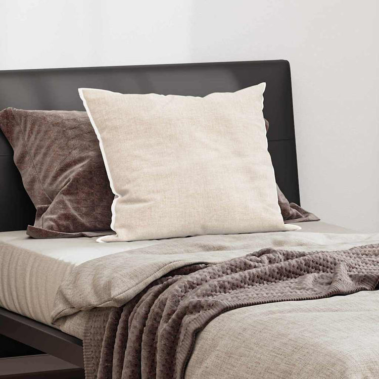 Oreiller VidaXL avec coussin en coton et polyester blanc