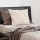 Oreiller VidaXL avec coussin en coton et polyester blanc