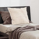 Oreiller VidaXL avec coussin en coton et polyester blanc