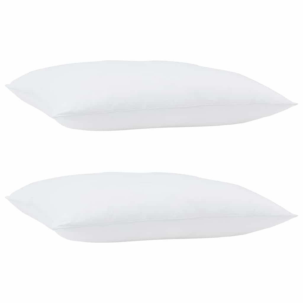 Oreiller VidaXL avec coussin en coton et polyester blanc