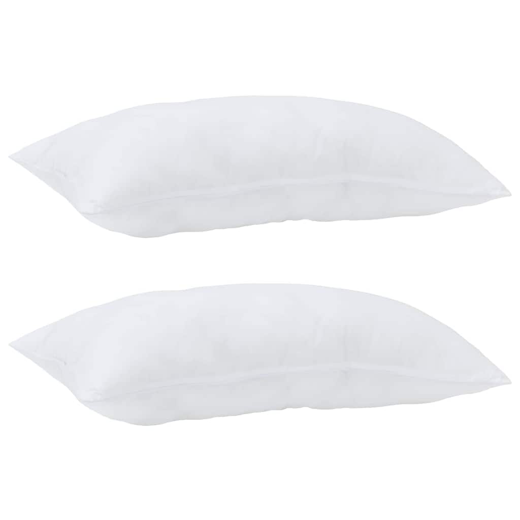 Oreiller VidaXL avec coussin en coton et polyester blanc