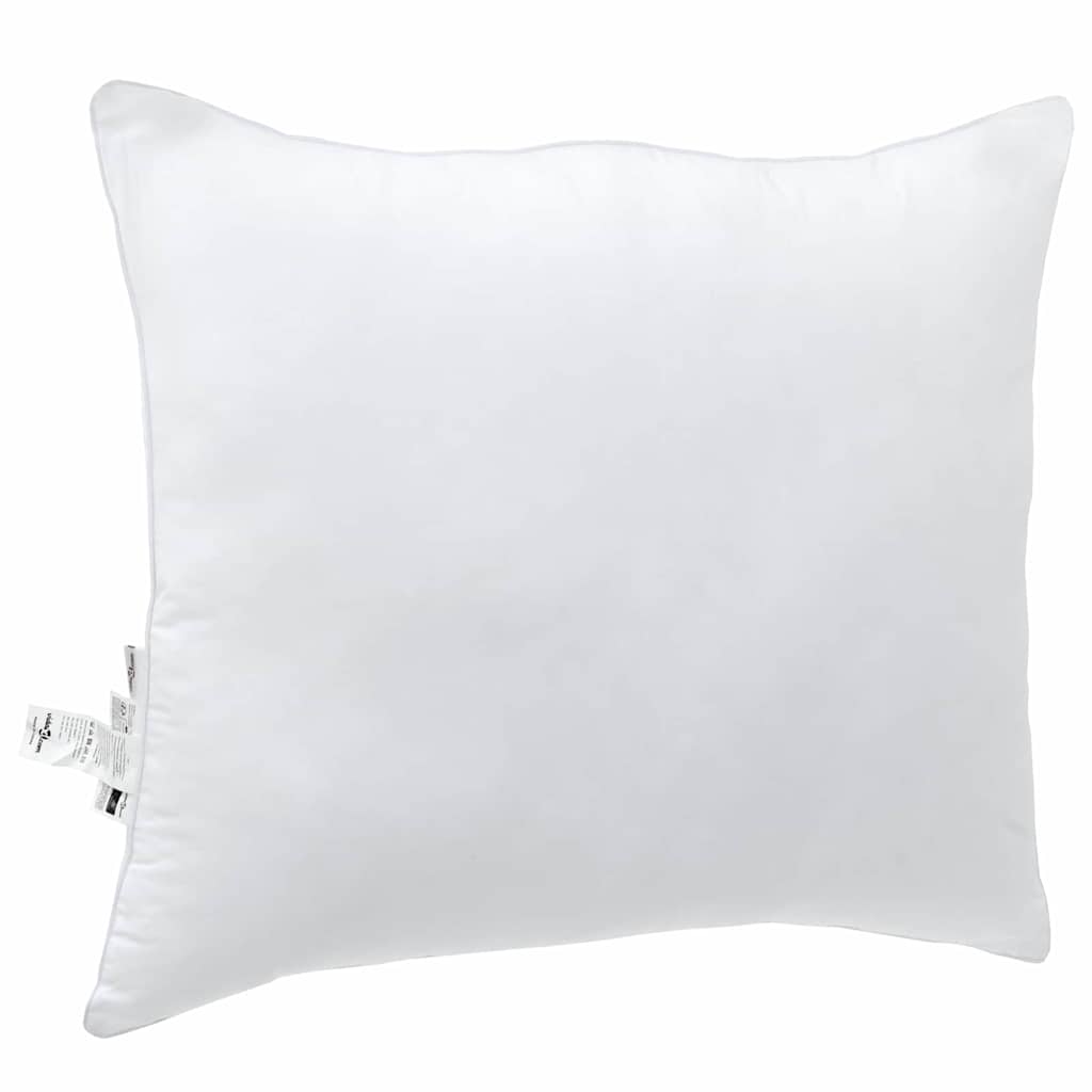 Oreiller VidaXL avec coussin en coton et polyester blanc