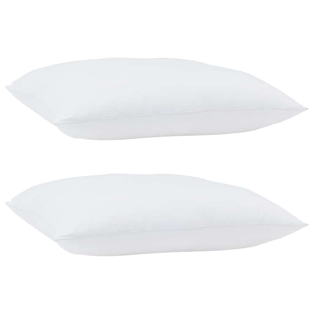 Oreiller VidaXL avec coussin en coton et polyester blanc