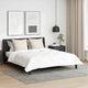 Oreiller VidaXL avec coussin en coton et polyester blanc