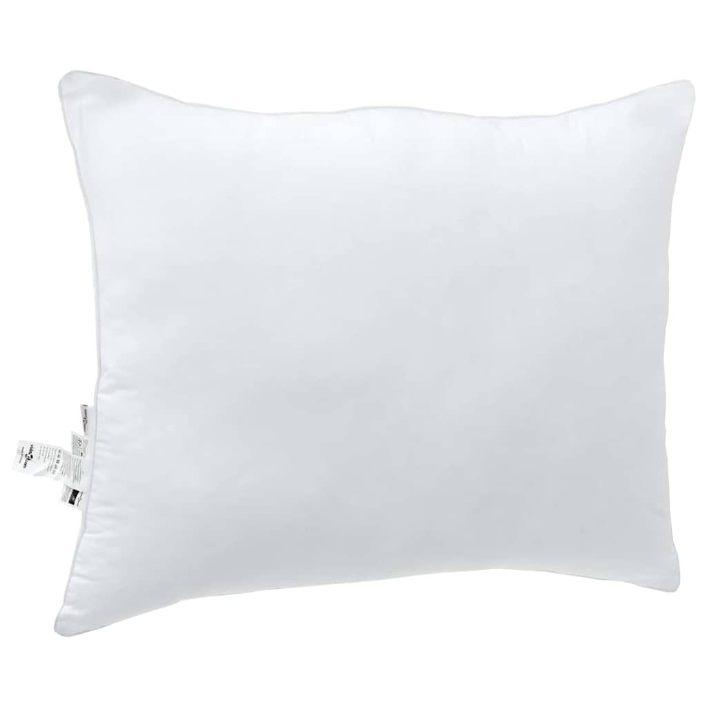 Oreiller VidaXL avec coussin en coton et polyester blanc