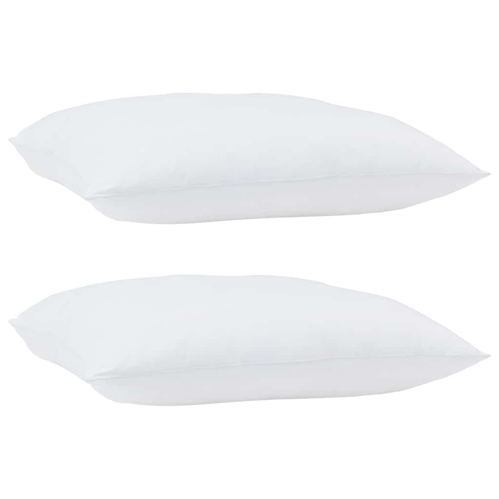 Oreiller VidaXL avec coussin en coton et polyester blanc