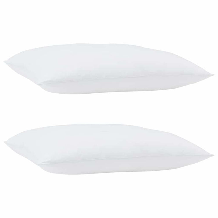 Oreiller VidaXL avec coussin en coton et polyester blanc