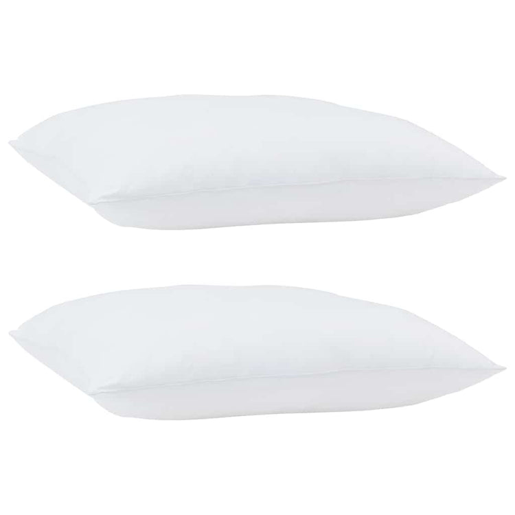 Oreiller VidaXL avec coussin en coton et polyester blanc