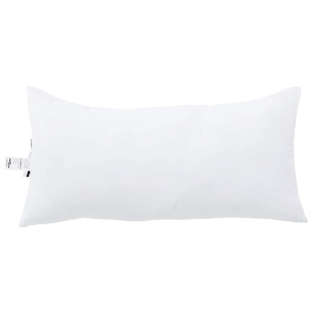 Vidaxxl oreiller avec coussin blanc 61 x 41 x 20 cm polyester