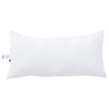 Vidaxxl oreiller avec coussin 2 pcs blanc 61 x 41 x 20 cm polyester