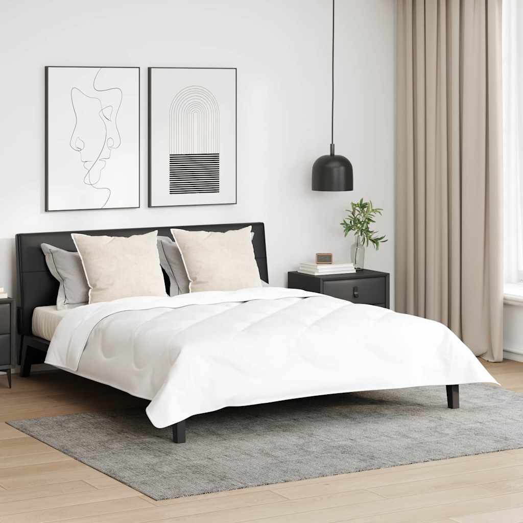 Vidaxxl oreiller avec coussin 2 pcs blanc 61 x 41 x 20 cm polyester