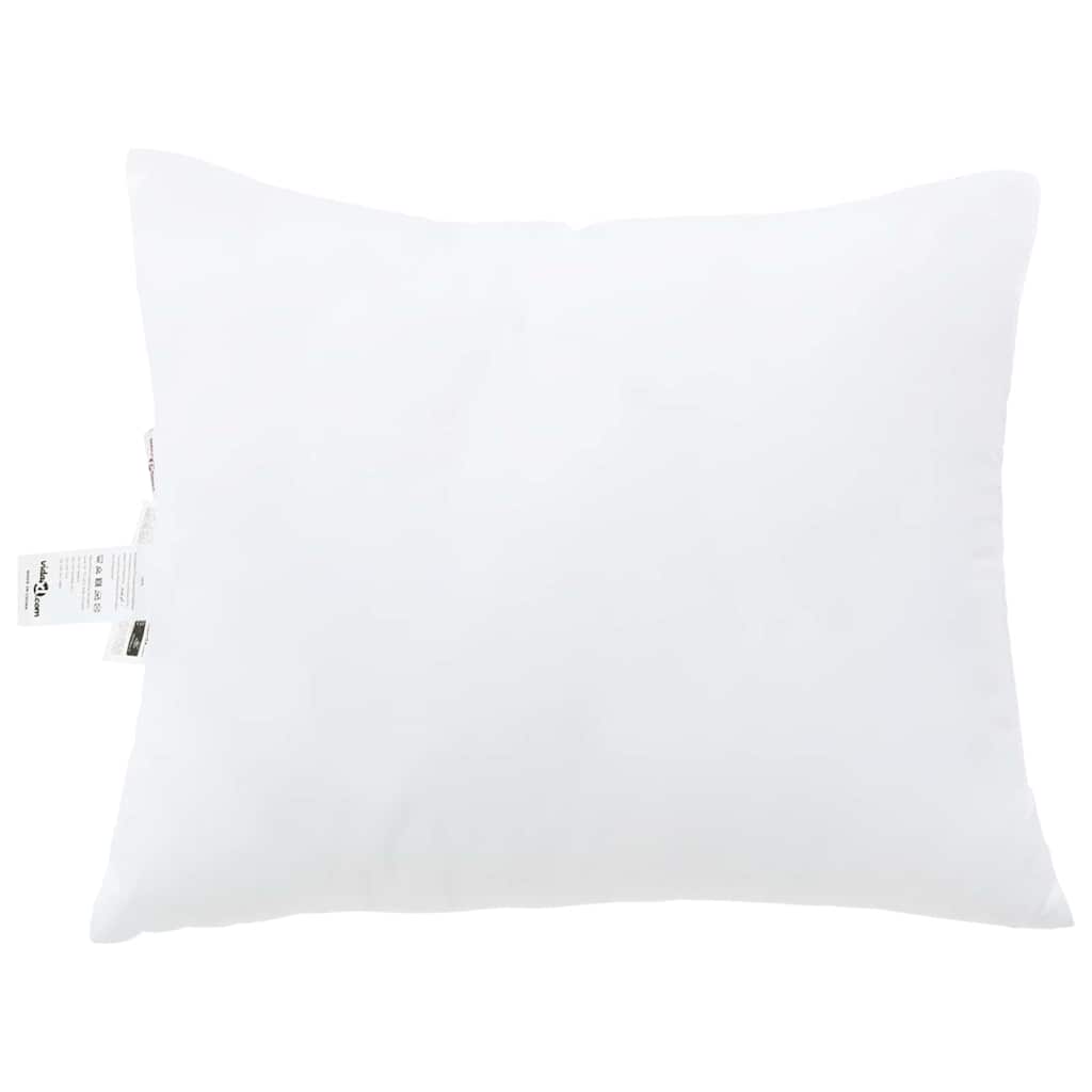 Vidaxxl oreiller avec coussin 2 pcs blanc 61 x 41 x 20 cm polyester