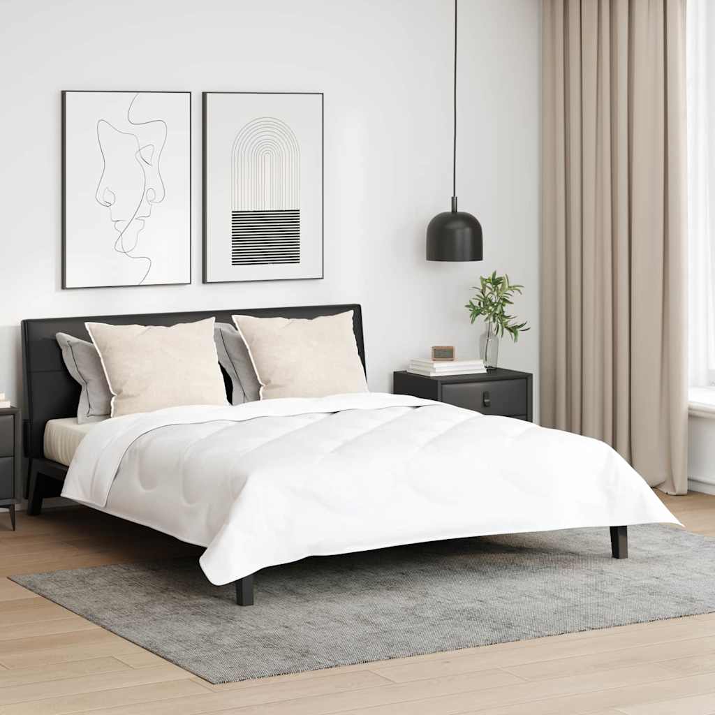 Vidaxxl oreiller avec coussin 2 pcs blanc 61 x 41 x 20 cm polyester