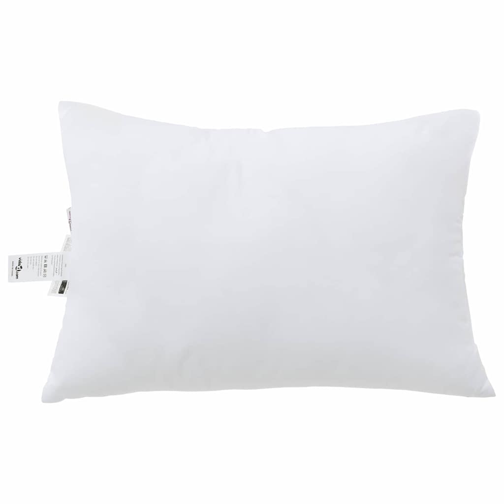 Vidaxxl oreiller avec coussin 2 pcs blanc 61 x 41 x 20 cm polyester