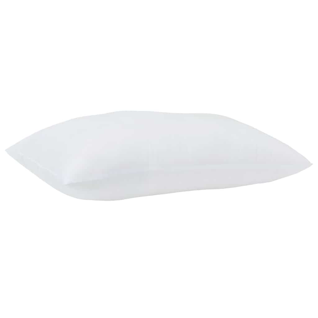 Vidaxxl oreiller avec coussin 2 pcs blanc 61 x 41 x 20 cm polyester