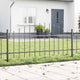 Vidaxx clôture de jardin gris 170 x 140 cm en acier thermolaqué
