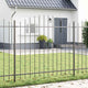 Vidaxx clôture de jardin gris 170 x 165 cm en acier thermolaqué