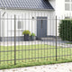 Vidaxx clôture de jardin gris 170 x 215 cm en acier thermolaqué