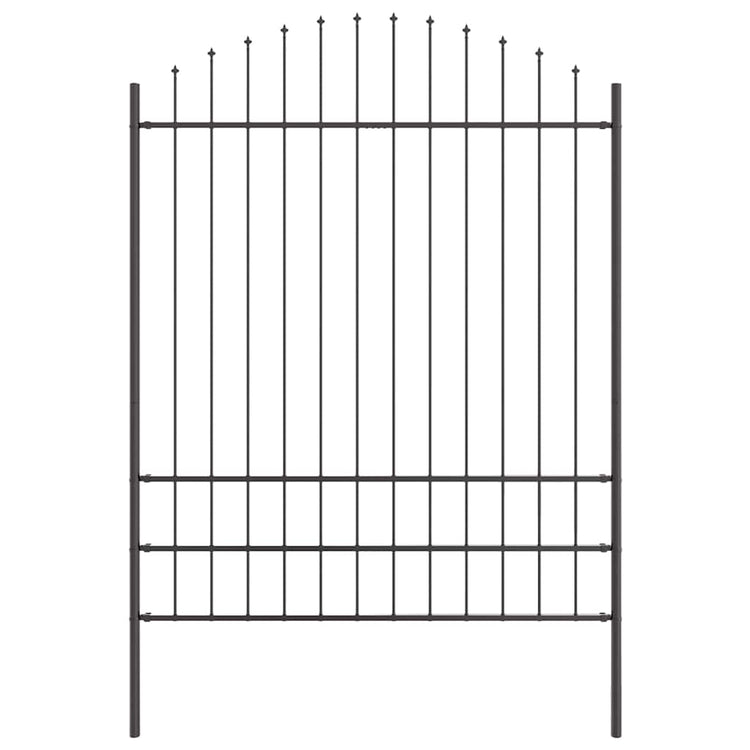 Vidaxx clôture de jardin gris 170 x 225 cm en acier thermolaqué