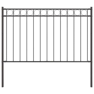 Vidaxx élément hec gris 170 x 130 cm acier