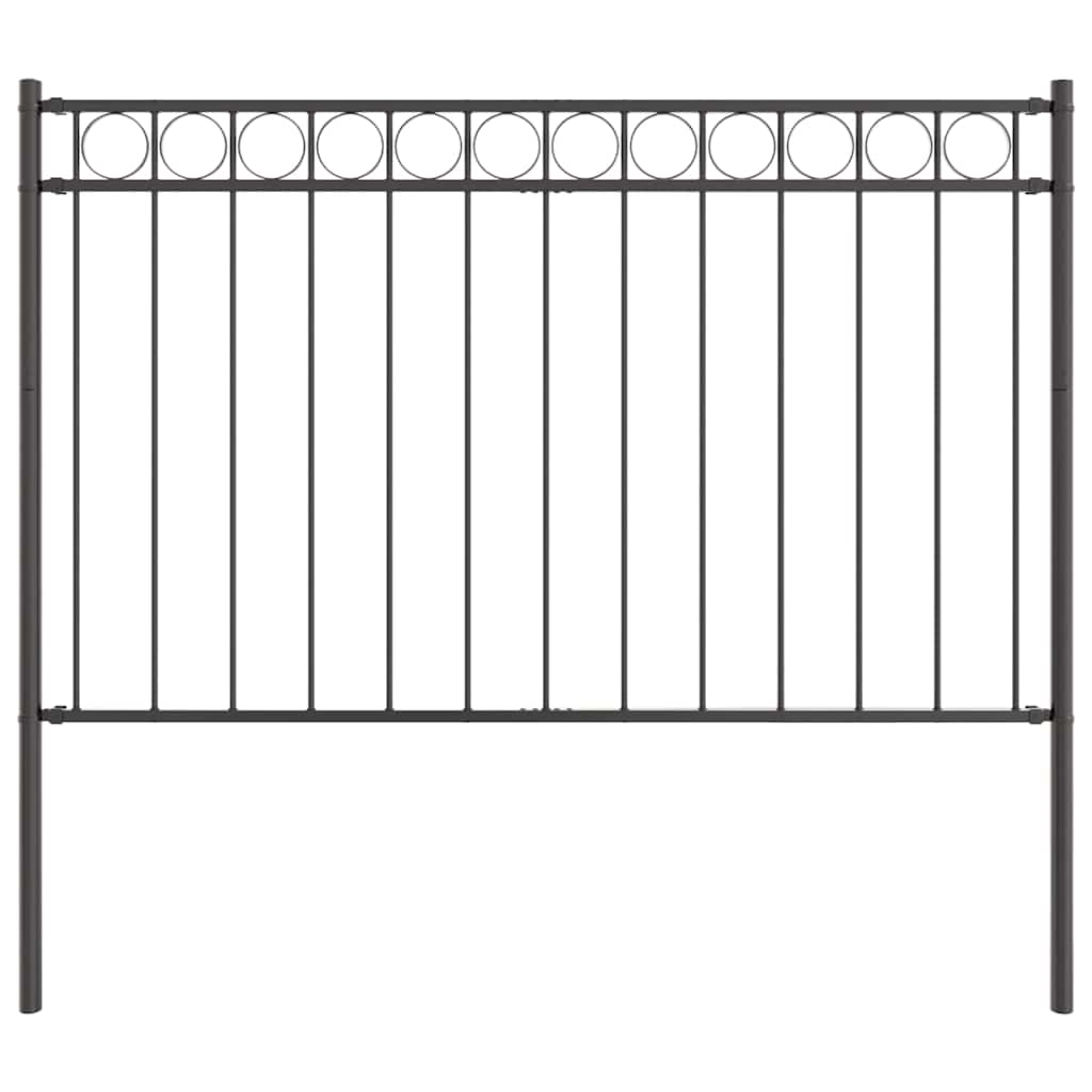 Vidaxx élément hec gris 170 x 150 cm acier