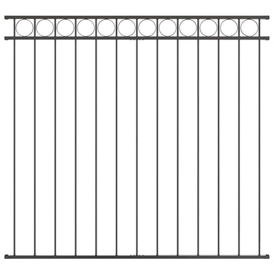 Vidaxx élément hec gris 170 x 150 cm acier