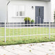 VidaXL clôture de jardin blanc 170 x 140 cm acier enduit de poudre