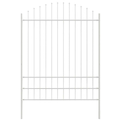 Vidaxx clôture de jardin blanc 170 x 225 cm en acier thermolaqué