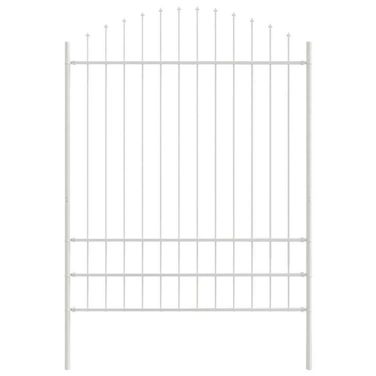 Vidaxx clôture de jardin blanc 170 x 225 cm en acier thermolaqué