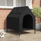 Vidaxxl maison pour animaux de compagnie noir 110 x 75 x 90 cm acier