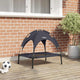 Vidaxxl lit pour chien noir 62 x 48 x 61 cm acier