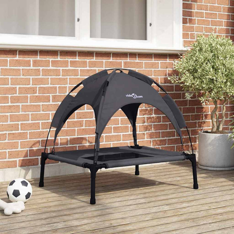 Vidaxxl lit pour chien noir 76 x 62 x 70,5 cm acier