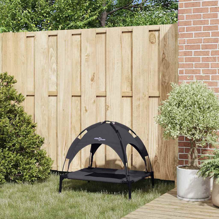 Vidaxxl lit pour chien noir 76 x 62 x 70,5 cm acier