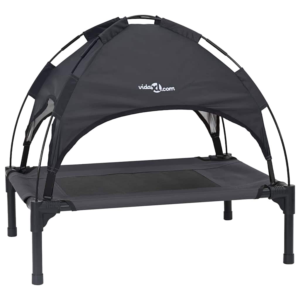Vidaxxl lit pour chien noir 76 x 62 x 70,5 cm acier