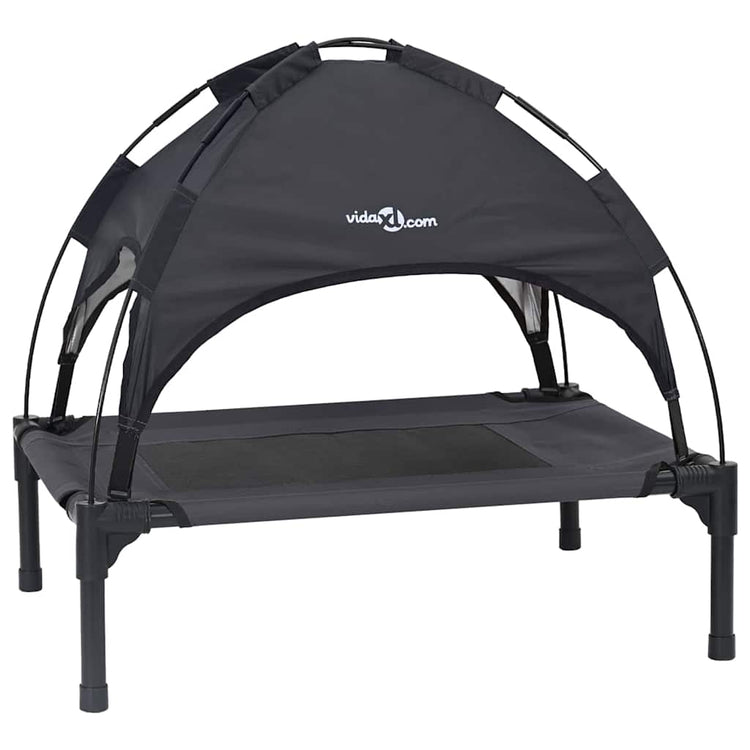 Vidaxxl lit pour chien noir 76 x 62 x 70,5 cm acier