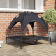 Vidaxxl lit pour chien noir 92 x 77 x 82,5 cm acier