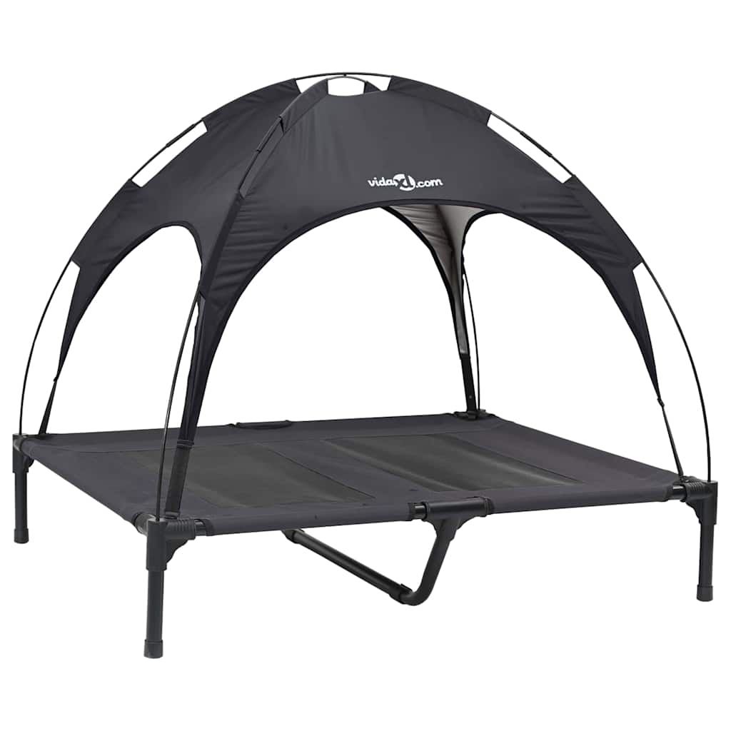 Vidaxxl lit pour chien noir 92 x 77 x 82,5 cm acier