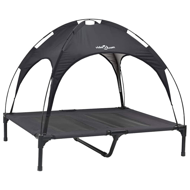 Vidaxxl lit pour chien noir 92 x 77 x 82,5 cm acier