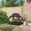 Vidaxxl lit pour chien noir 122 x 93 x 106,5 cm acier