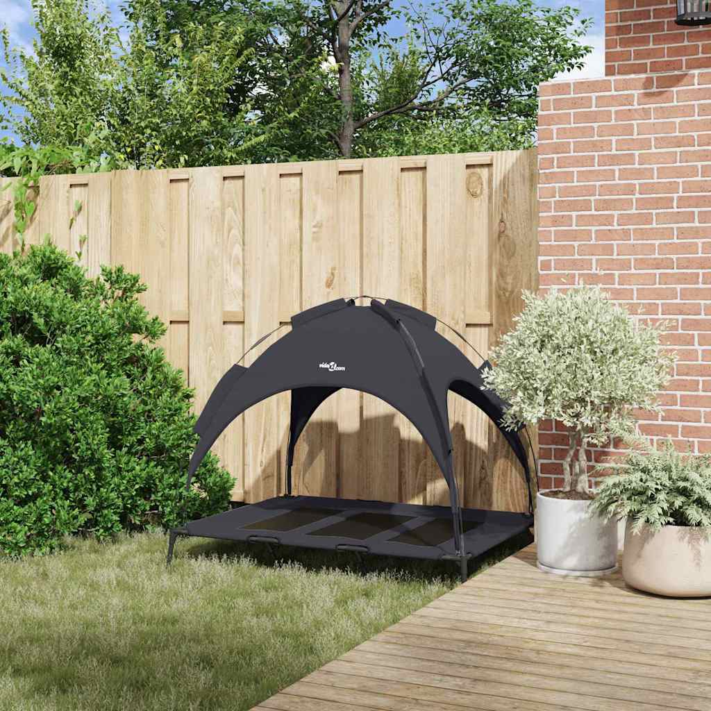 Vidaxxl lit pour chien noir 122 x 93 x 106,5 cm acier