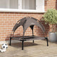 Vidaxxl lit pour chien marron 76 x 62 x 70,5 cm acier